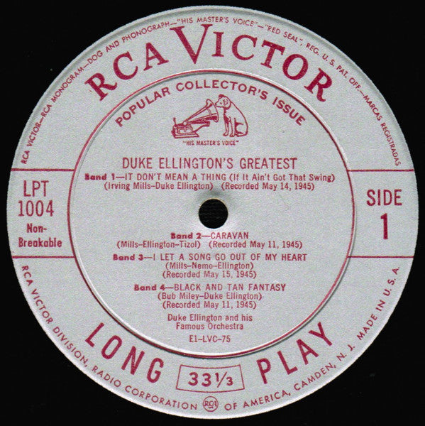 Duke Ellington : Duke Ellington's Greatest (LP, Comp, Mono, RE)