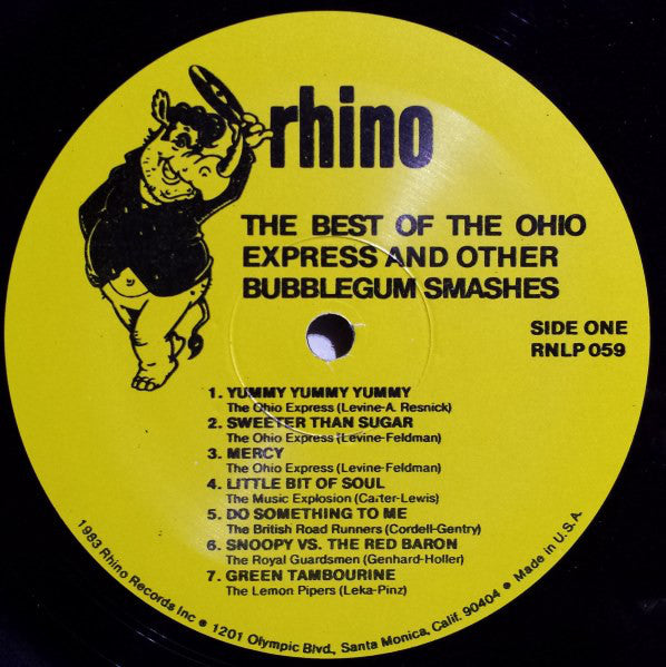 Various : Rhino Teen Magazine - The Best Of The Ohio Express And Other Bubblegum Smashes (LP, Comp)