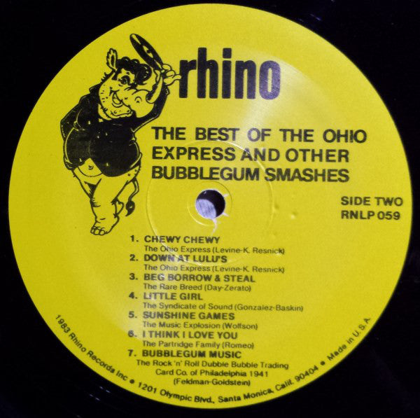 Various : Rhino Teen Magazine - The Best Of The Ohio Express And Other Bubblegum Smashes (LP, Comp)