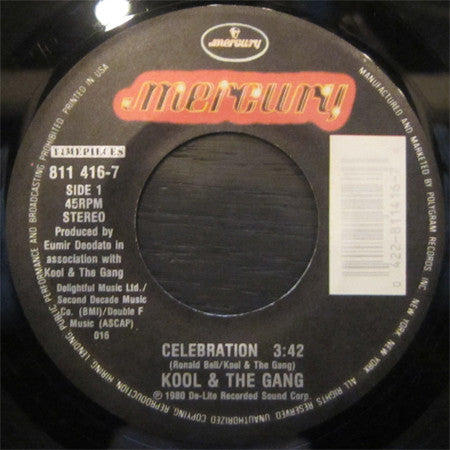 Kool & The Gang : Celebration / Take My Heart (7", Single, RE)