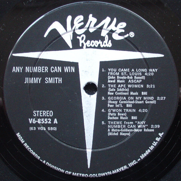 Jimmy Smith : Any Number Can Win (LP, Album)