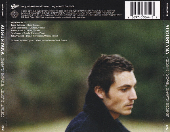 Augustana : Can't Love, Can't Hurt (CD, Album)