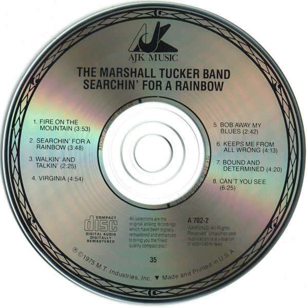The Marshall Tucker Band : Searchin' For A Rainbow (CD, Album, RE)