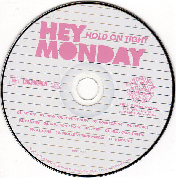 Hey Monday : Hold On Tight (CD, Album)