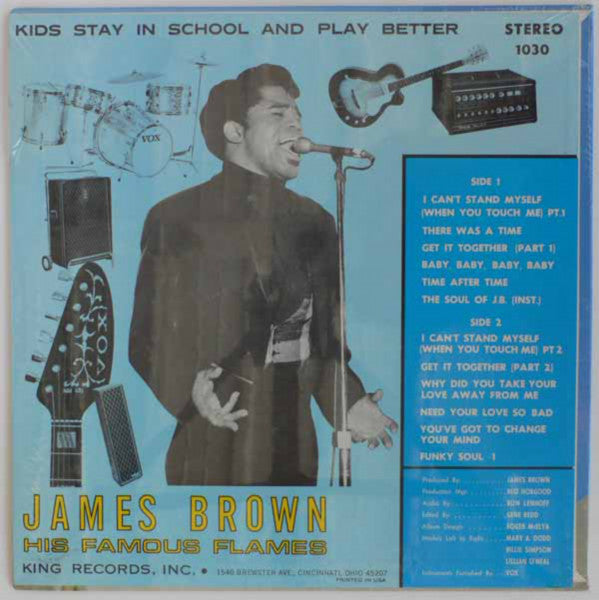 James Brown And The Famous Flames* : I Can't Stand Myself When You Touch Me (LP, Album)