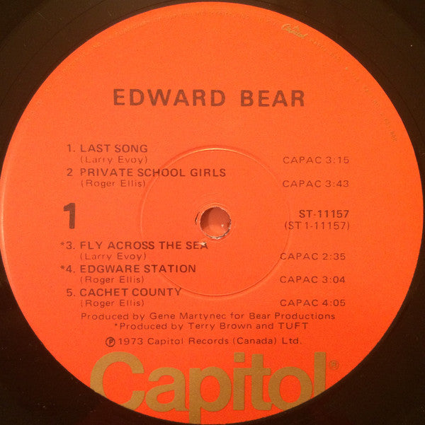Edward Bear : Edward Bear (LP, Album, Win)