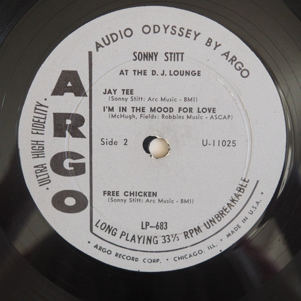 Sonny Stitt : At The D.J. Lounge (LP, Mono)