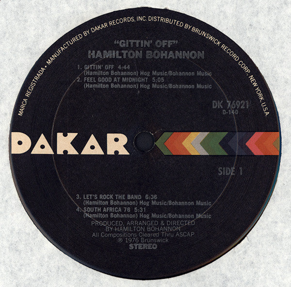 Hamilton Bohannon : Gittin' Off (LP, Album)