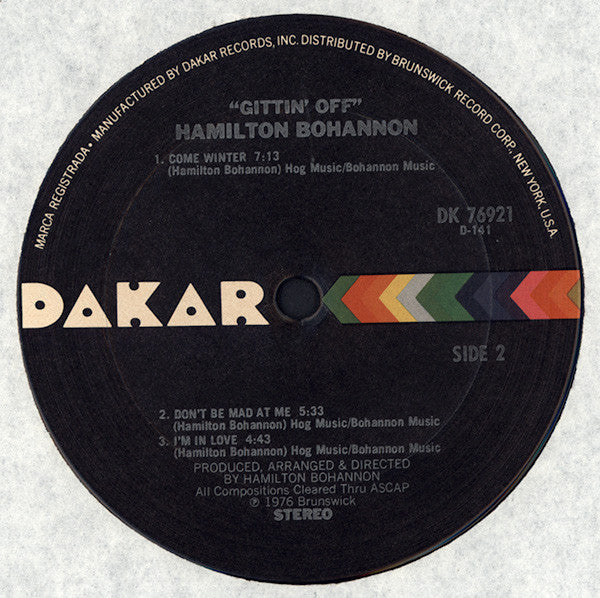 Hamilton Bohannon : Gittin' Off (LP, Album)