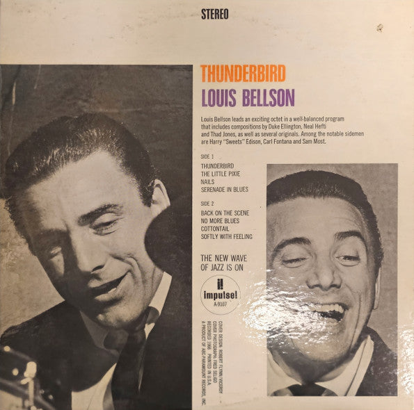 Louis Bellson : Thunderbird (LP, Album, RE)