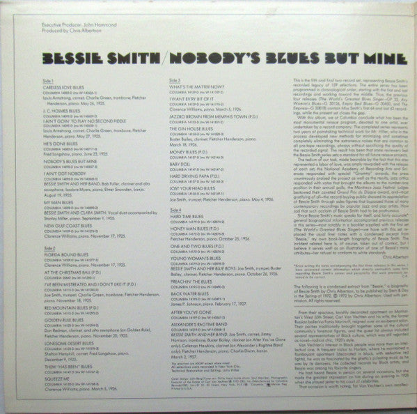 Bessie Smith : Nobody's Blues But Mine (2xLP, Comp, Mono)