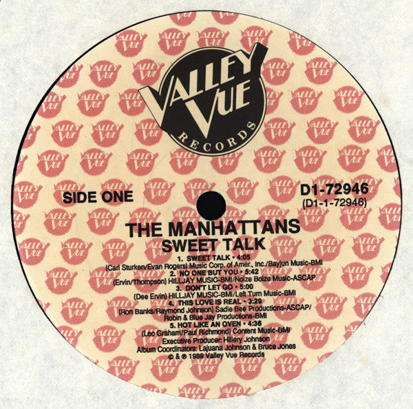 The Manhattans* : Sweet Talk (LP, Album)