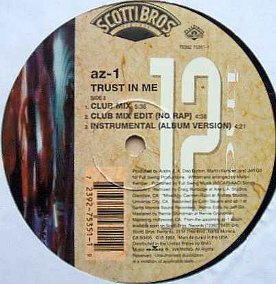 AZ 1 : Trust In Me (12", Maxi)
