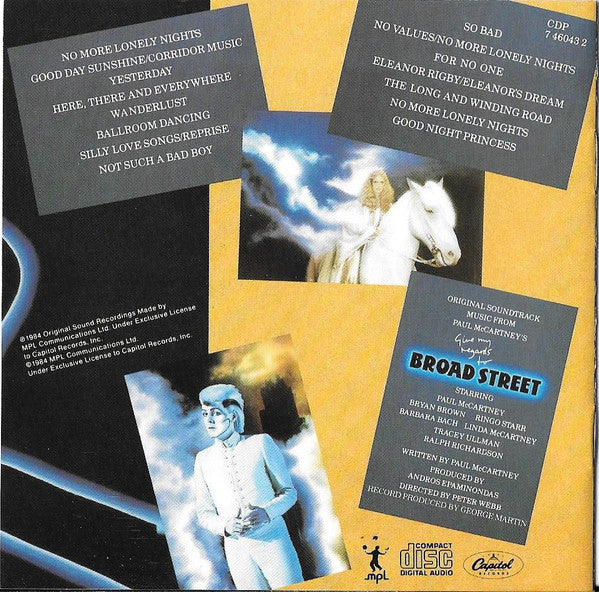 Paul McCartney : Give My Regards To Broad Street (CD, Album, RE)