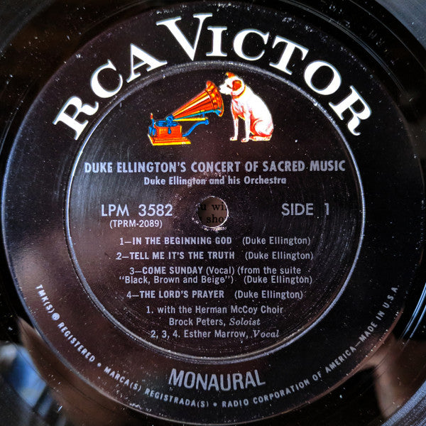 Duke Ellington : Duke Ellington's Concert Of Sacred Music (LP, Album, Mono)