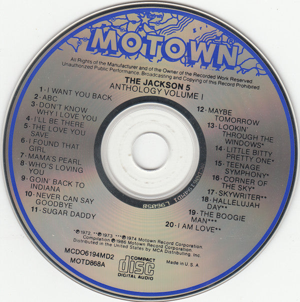 The Jackson 5 : Anthology (2xCD, Comp)