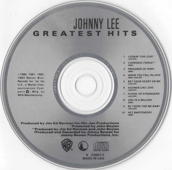 Johnny Lee (3) : Greatest Hits (CD, Comp)