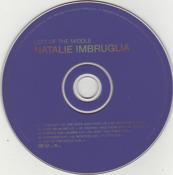 Natalie Imbruglia : Left Of The Middle (CD, Album)