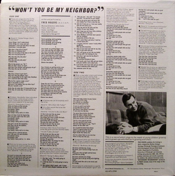 Misterogers* : Won't You Be My Neighbor? (LP, Album)