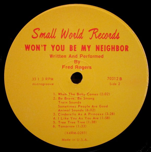 Misterogers* : Won't You Be My Neighbor? (LP, Album)