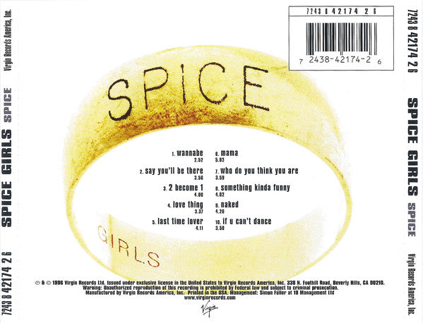 Spice Girls : Spice (CD, Album, RP)