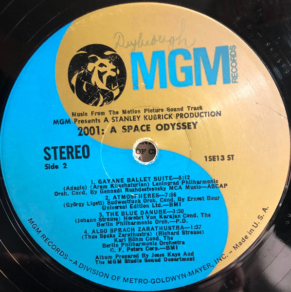 Various : 2001: A Space Odyssey (Music From The Motion Picture Sound Track) (LP, Album, Gat)