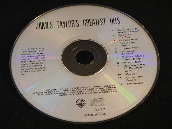 James Taylor (2) : Greatest Hits (CD, Comp, RE)