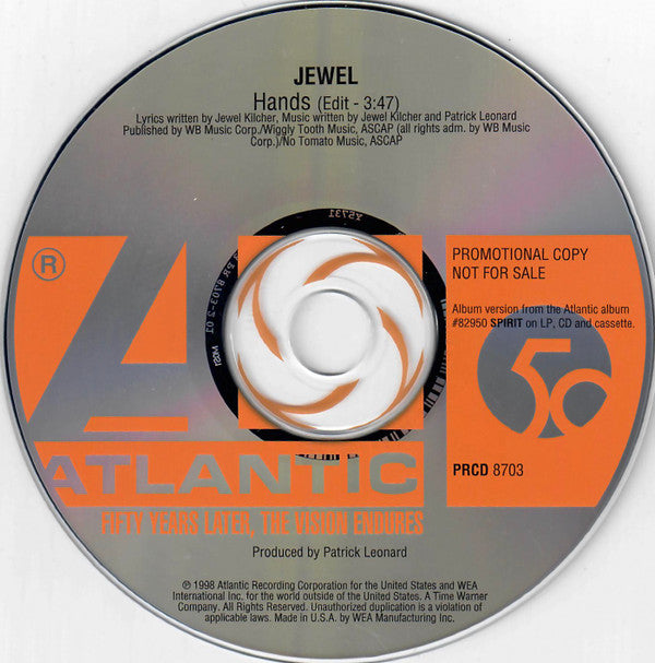 Jewel : Hands (CD, Single, Promo)