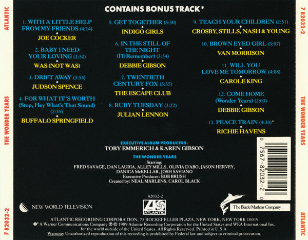 Various : The Wonder Years (CD, Comp)
