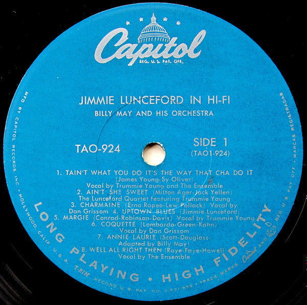 Billy May And His Orchestra : Jimmie Lunceford In Hi-Fi (LP, Album, Mono)
