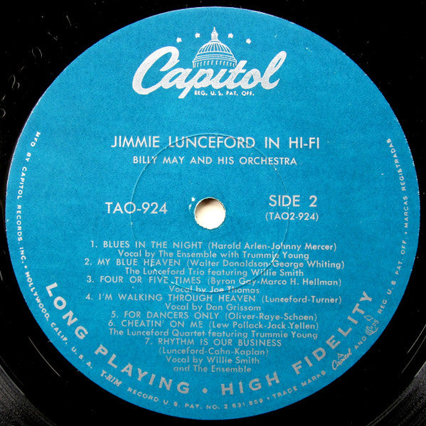 Billy May And His Orchestra : Jimmie Lunceford In Hi-Fi (LP, Album, Mono)