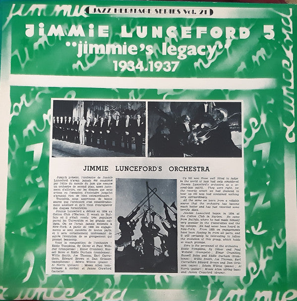 Jimmie Lunceford : Jimmie's Legacy (1934-1937) (LP, Album, Comp)