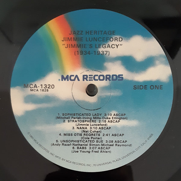 Jimmie Lunceford : Jimmie's Legacy (1934-1937) (LP, Album, Comp)