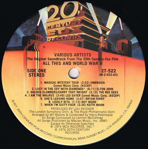 Various : All This And World War II (2xLP, Ltd)