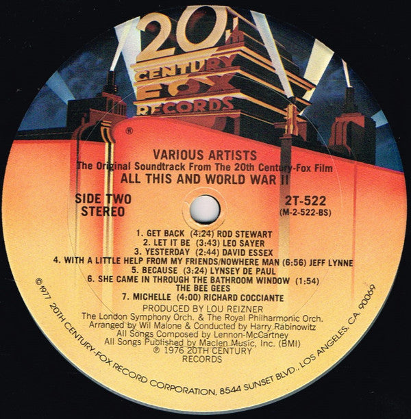 Various : All This And World War II (2xLP, Ltd)