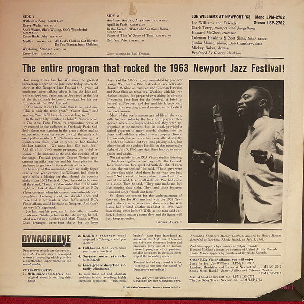 Joe Williams : Joe Williams At Newport '63 (LP, Album)