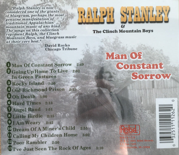 Ralph Stanley & The Clinch Mountain Boys : Man Of Constant Sorrow (CD, Comp)