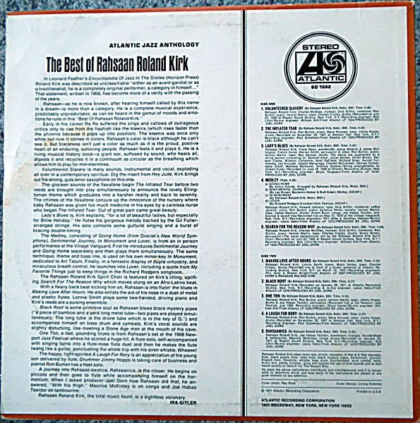 Roland Kirk : The Best Of Rahsaan Roland Kirk (LP, Comp)