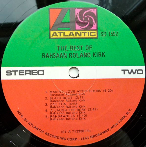 Roland Kirk : The Best Of Rahsaan Roland Kirk (LP, Comp)