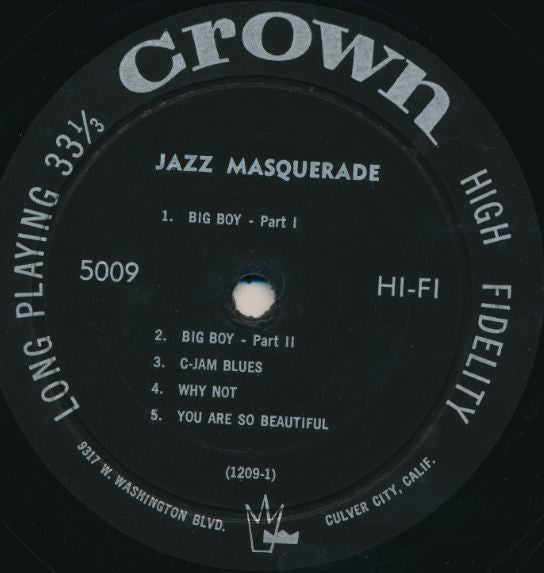 The Modern Jazz Stars : Jazz Masquerade (LP, Album)