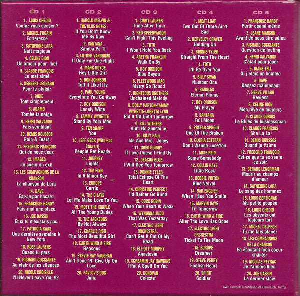 Various : 100 Titres Slows (5xCD, Comp + Box)
