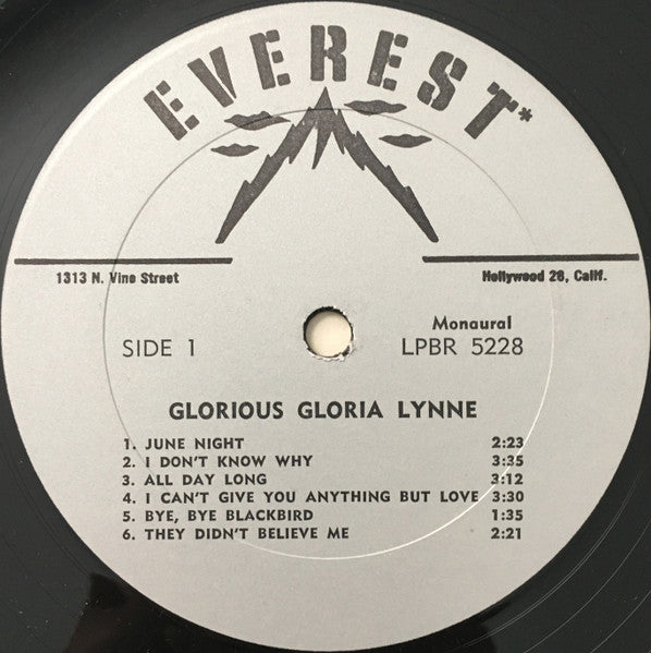 Gloria Lynne : Glorious (LP, Album, Mono)