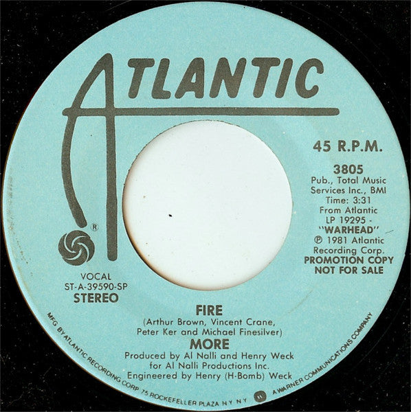 More (4) : Fire (7", Mono, Promo, SP )
