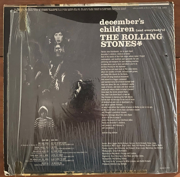The Rolling Stones : December's Children (And Everybody's) (LP, Mono)