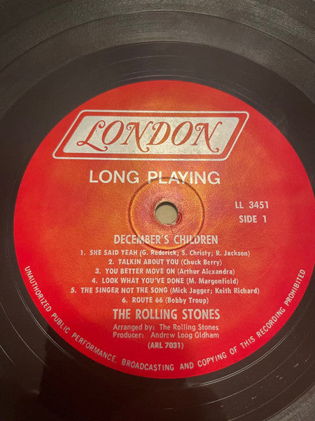 The Rolling Stones : December's Children (And Everybody's) (LP, Mono)