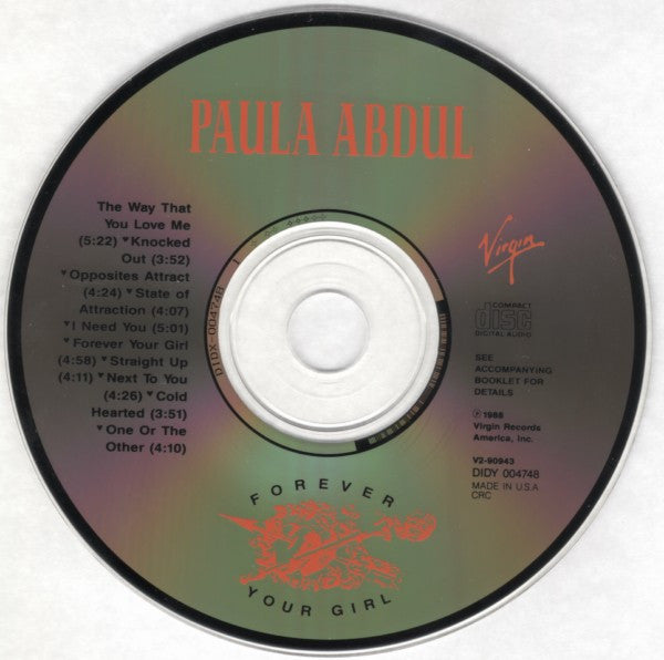 Paula Abdul : Forever Your Girl (CD, Album, Club, CRC)