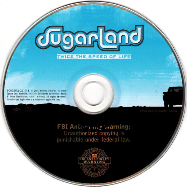 Sugarland (2) : Twice The Speed Of Life (CD, Album, Club)