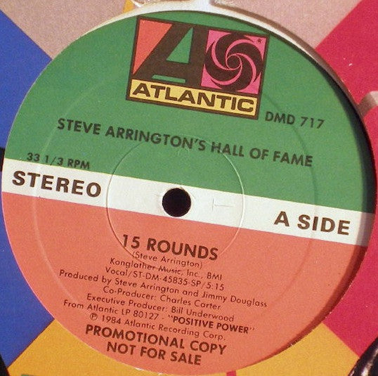 Steve Arrington's Hall Of Fame : 15 Rounds (12", Promo)