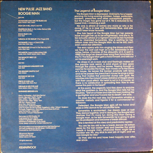 New Pulse Jazz Band : Boogie Man (LP, Album)