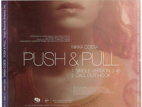Nikka Costa : Push & Pull (CD, Single, Promo)